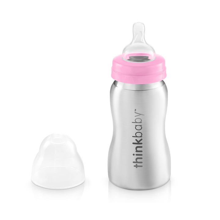 BUNDLE!!! Thinkbaby Thinkster 9oz Baby Bottle Of Steel, Conversion