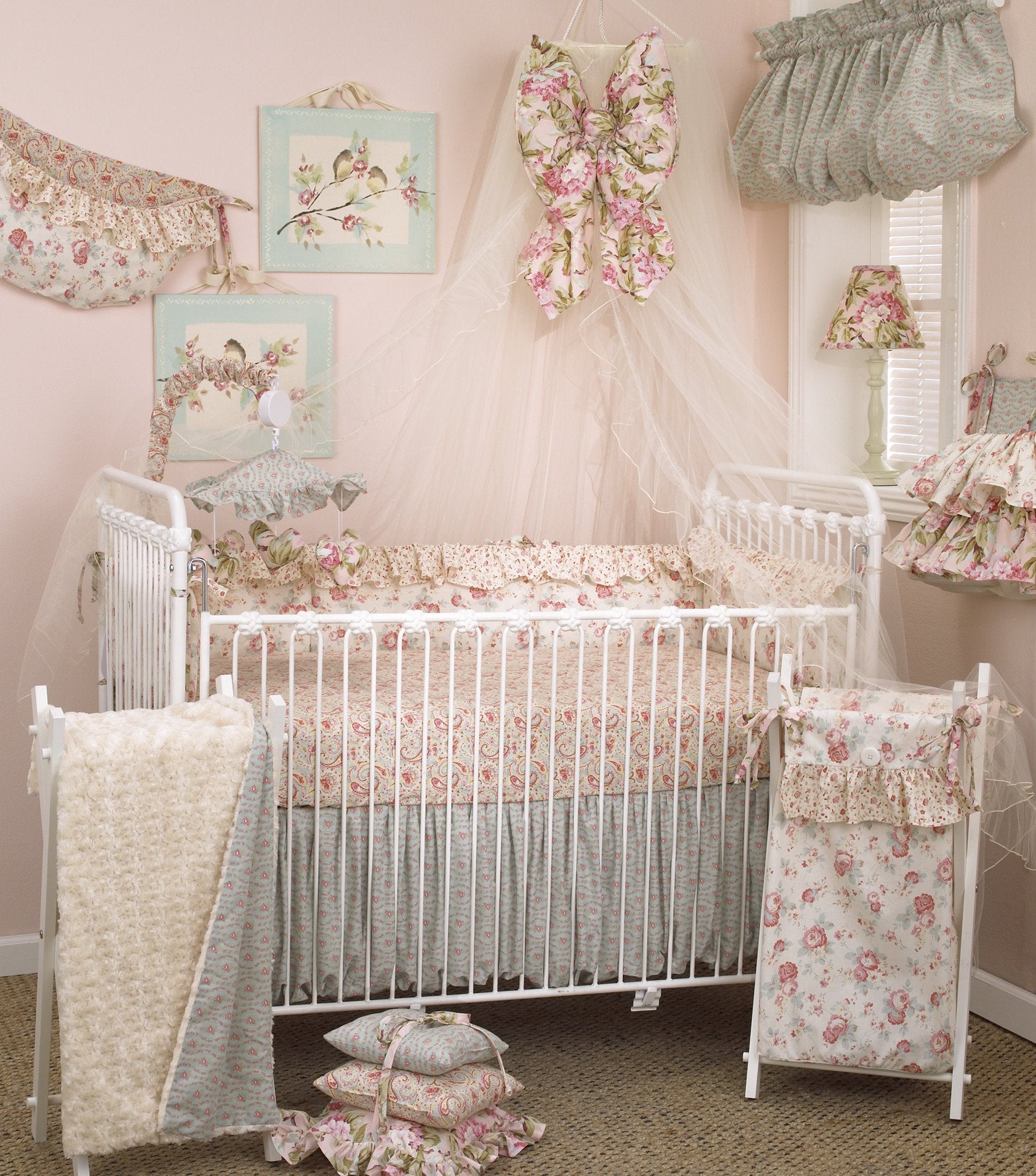 Cotton Tale Designs Tea Party 8pc Crib Bedding Set | Baby Earth